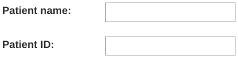 Patient name and ID in search filter