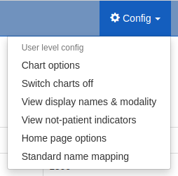 User options menu